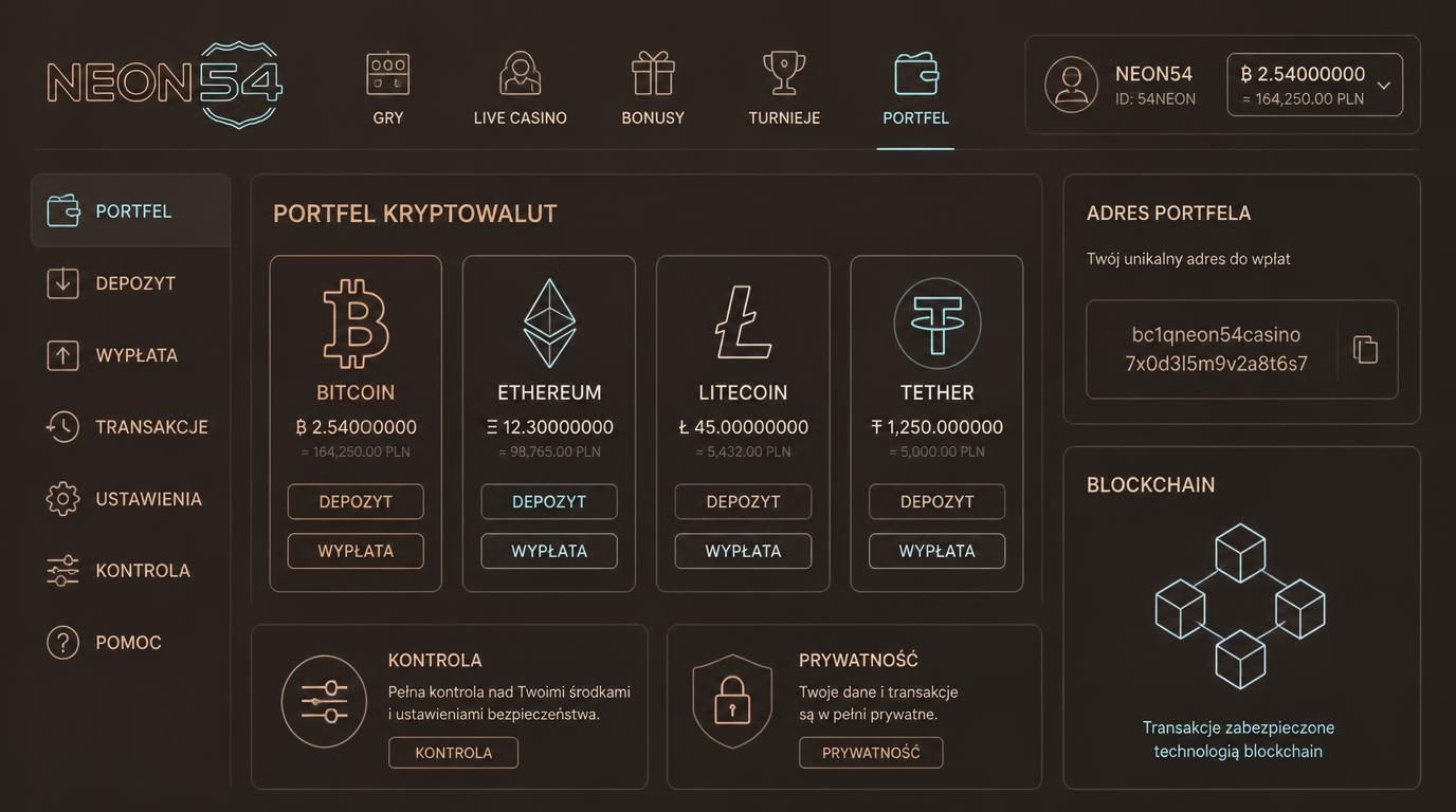 Monety kryptowalutowe z portfelem i blockchain.