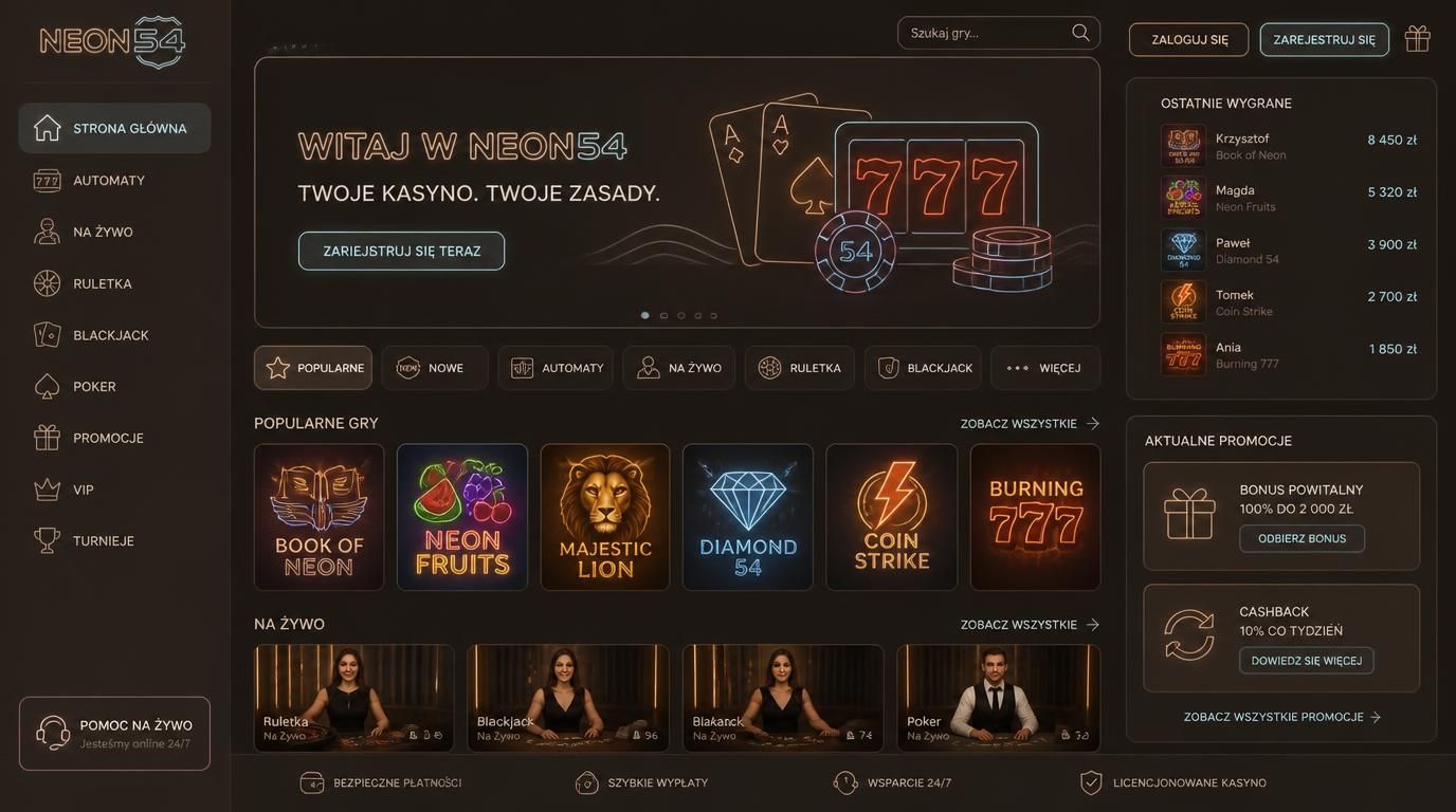 Bezpieczeństwo KYC i szybkość płatności Neon54.